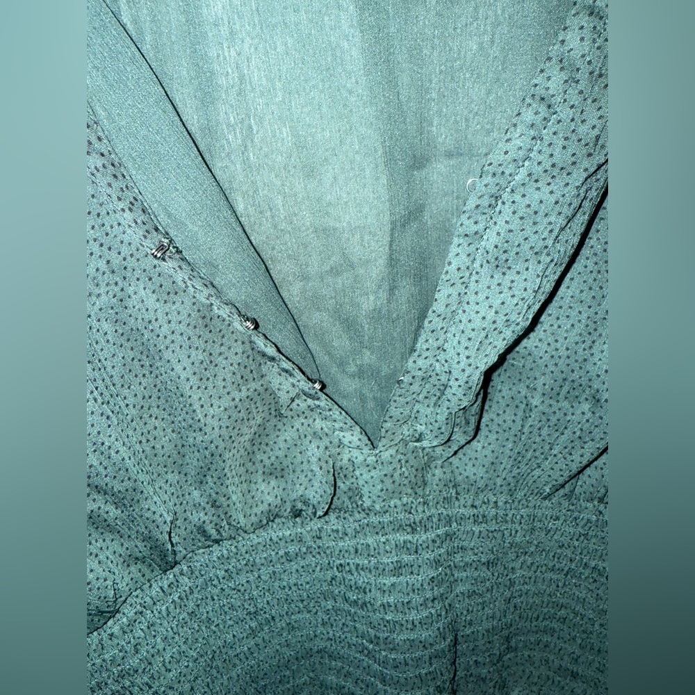 Abercrombie and Fitch Smocked Long Sleeve Crop Top Size Small - Picture 4 of 6
